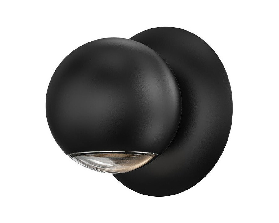 Sonneman Hemisphere Sconce - Textured Black, One Sided