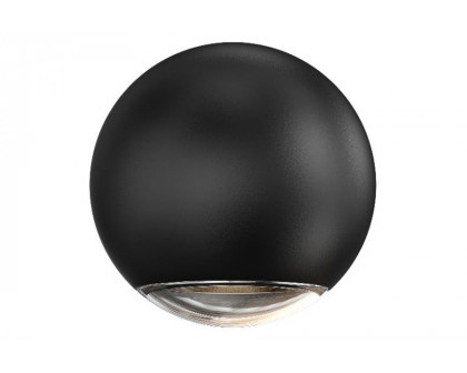 Sonneman Hemisphere Sconce - Textured Black, One Sided