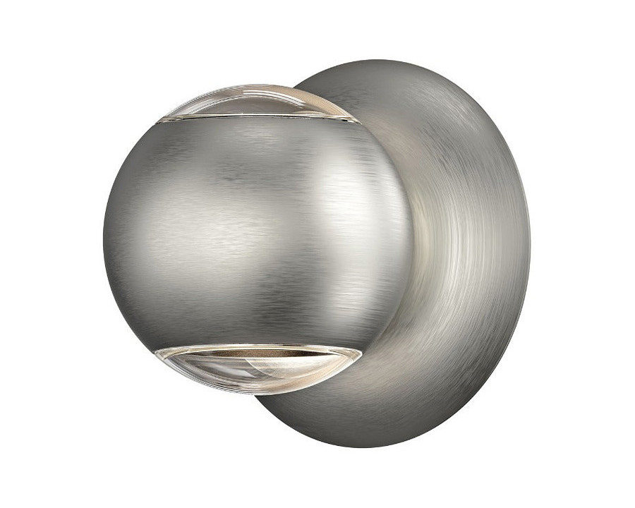 Sonneman Hemisphere Sconce - Natural Anodized, Two Sided