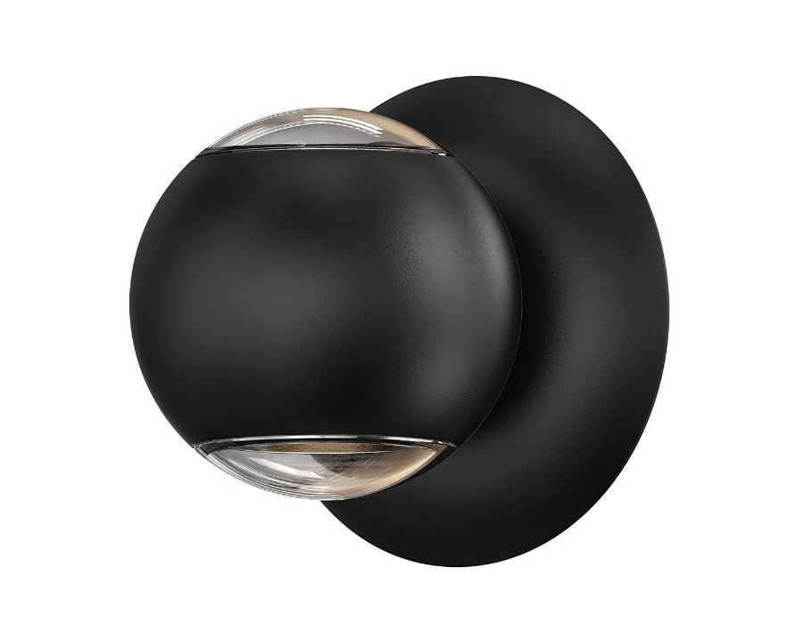 Sonneman Hemisphere Sconce - Textured Black, Two Sided