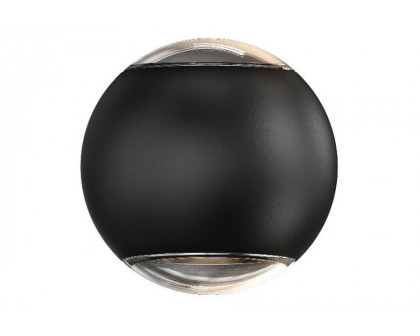 Sonneman Hemisphere Sconce - Textured Black, Two Sided