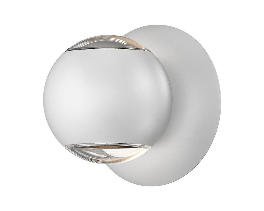 Sonneman Hemisphere Sconce - Textured White, Two Sided