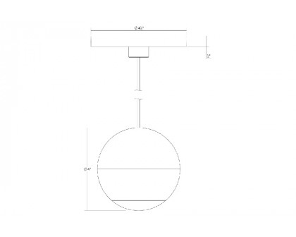 Sonneman Hemisphere Pendant - Natural Anodized, 1-Light