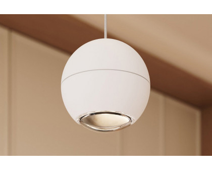 Sonneman Hemisphere Pendant - Textured White, 1-Light