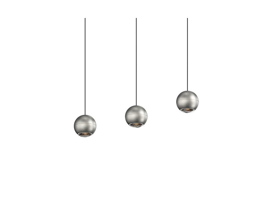 Sonneman Hemisphere Pendant - Natural Anodized, 3-Light