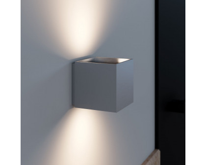 Sonneman QB Sconce - Small, Natural Anodized