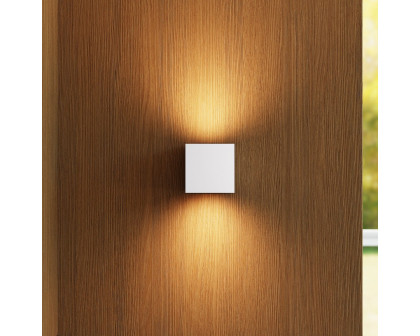 Sonneman QB Sconce - Small, Textured White