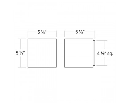 Sonneman QB Sconce - Large, Natural Anodized