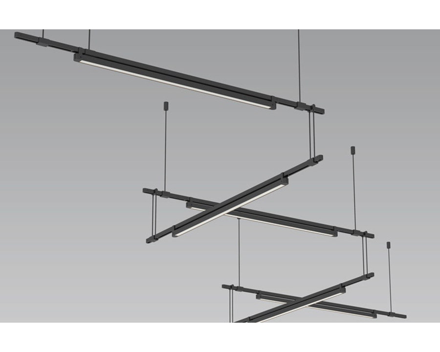 Sonneman - Suspenders 36" 5-Bar Zig Zag with 24" Light Bar Luminaires