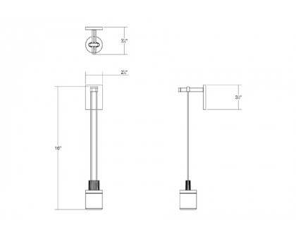 Sonneman - Suspenders Mini Single Sconce with Drum Luminaire