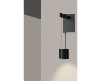 Sonneman - Suspenders Mini Single Sconce with Suspended Cylinder, Flood Lens