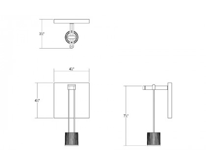 Sonneman - Suspenders Mini Single Sconce with Suspended Cylinder, Flood Lens