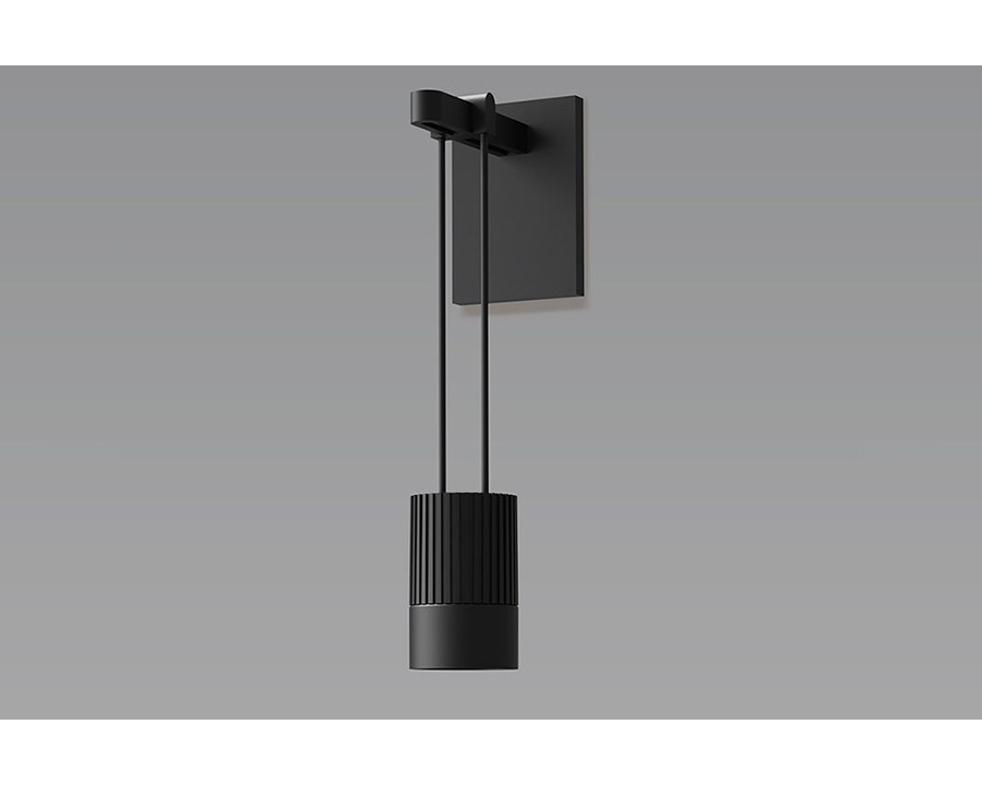 Sonneman - Suspenders Mini Single Sconce with Suspended Cylinder, Snoot Flood Lens