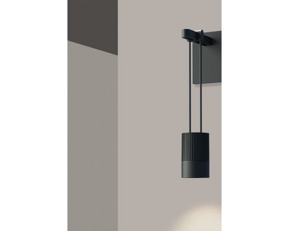 Sonneman - Suspenders Mini Single Sconce with Suspended Cylinder, Snoot Flood Lens