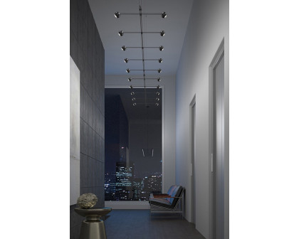 Sonneman - Suspenders 96" 2-Bar In-Line Linear with Precise Aimable Sphere Luminaires