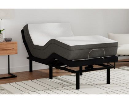 South Bay - 10" Medium Gel Infused Memory Foam Mattress and Model T Adjustable Bed Base