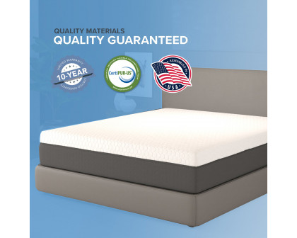 South Bay 12" Medium Zoned Gel Infused Premium Memory Foam Mattress - Cal King Split Size