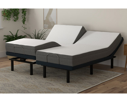 South Bay - 8" Firm Gel Infused Memory Foam Mattress and Model 3 Adjustable Bed Base