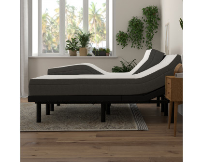 South Bay - 8" Firm Gel Infused Memory Foam Mattress and Model T Adjustable Bed Base