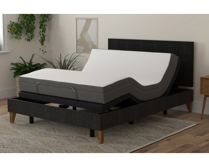 South Bay - 8" Firm Gel Infused Memory Foam Mattress and Model T Adjustable Bed Base