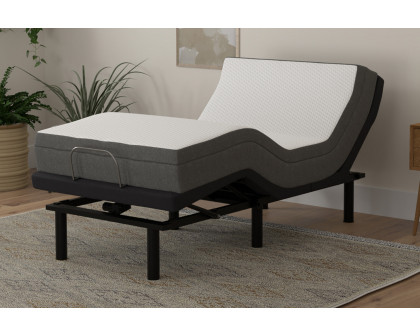 South Bay - 8" Firm Gel Infused Memory Foam Mattress and Model T Adjustable Bed Base