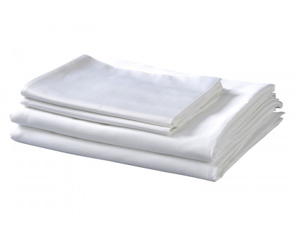 South Bay Bamboo Cotton Sheets - White, Cal King Size