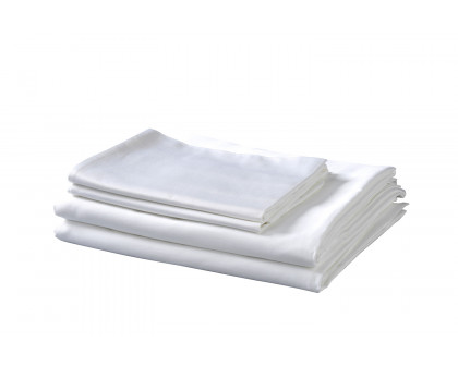 South Bay Bamboo Cotton Sheets - White, Queen Size