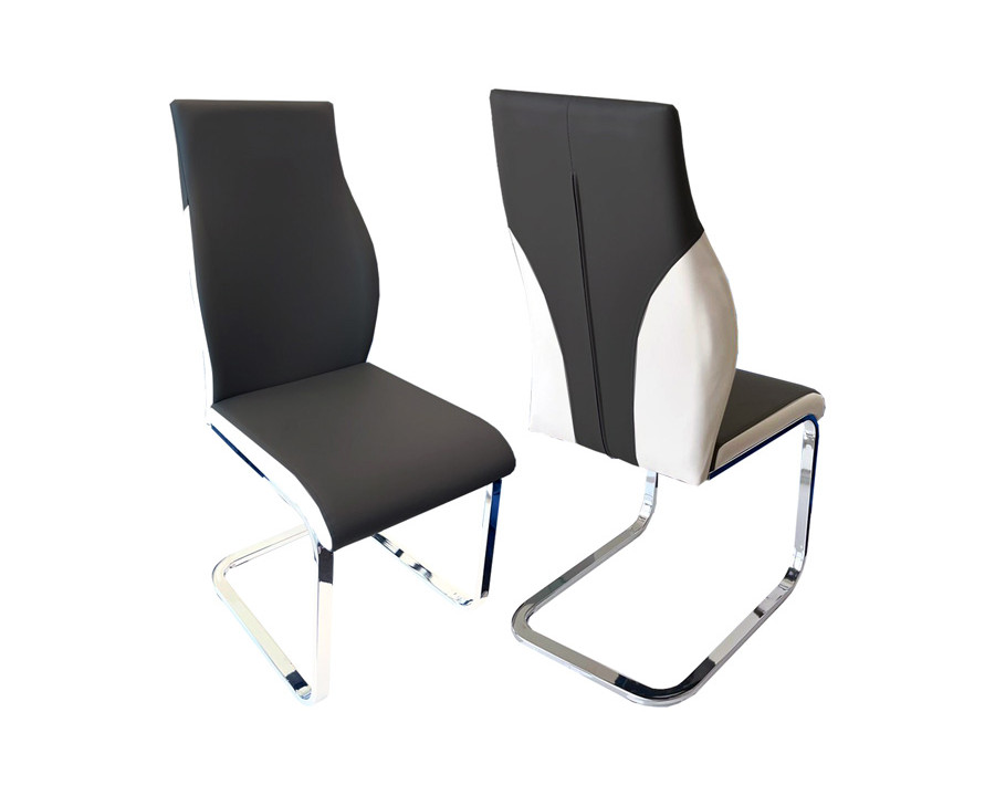 Stanza Crystal Dining Chair - Black & White