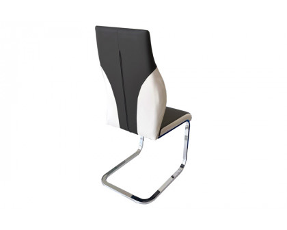 Stanza Crystal Dining Chair - Black & White