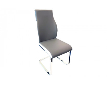 Stanza Crystal Dining Chair - Gray & White