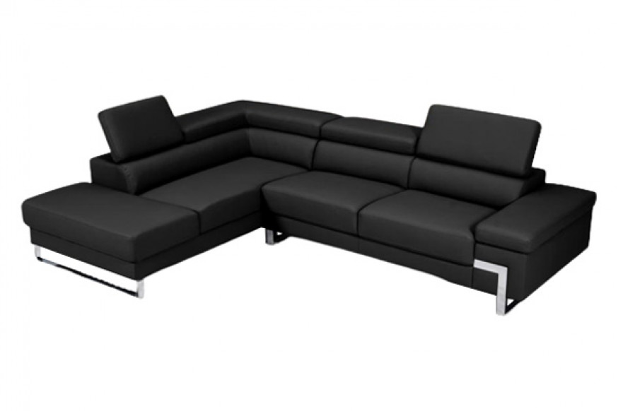 Stanza™ Athena Left Facing Sectional - Black