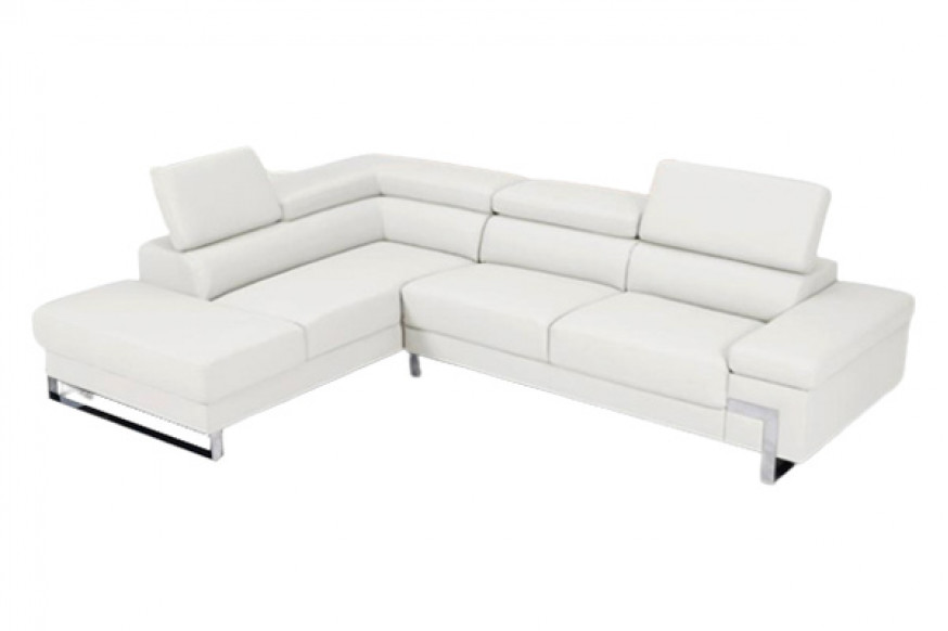 Stanza™ Athena Left Facing Sectional - White