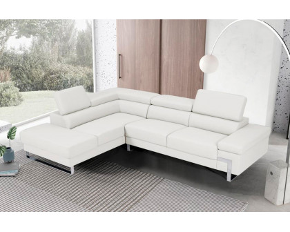 Stanza™ Athena Left Facing Sectional - White