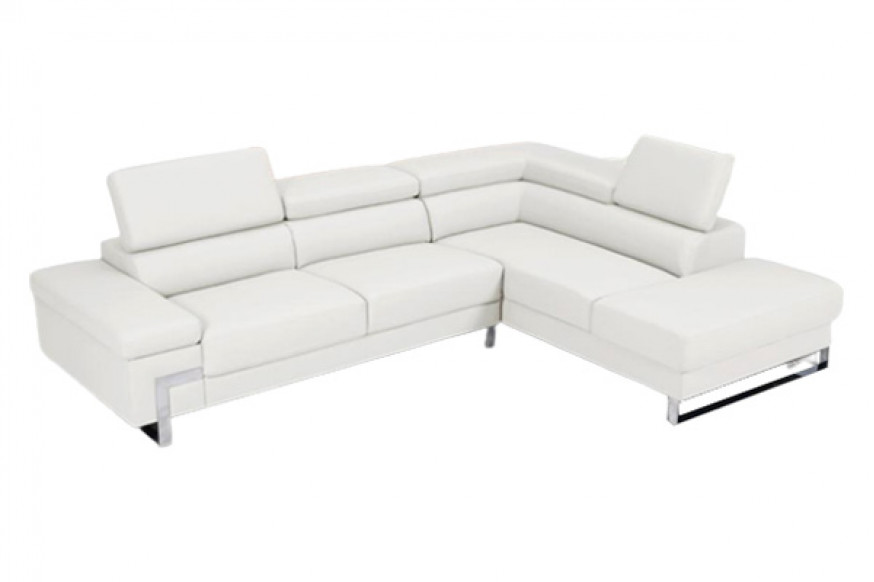 Stanza™ Athena Right Facing Sectional - White