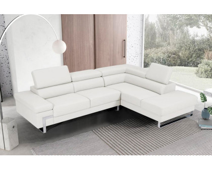 Stanza™ Athena Right Facing Sectional - White