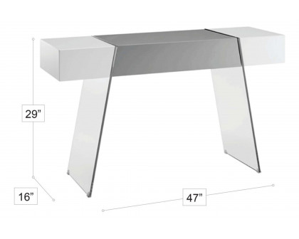 Stanza Bronx Console Table - White