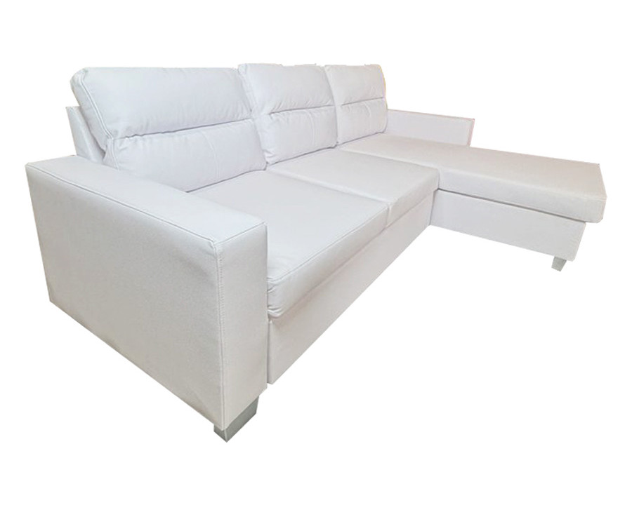 Stanza Daniel Reversible Sectional - White