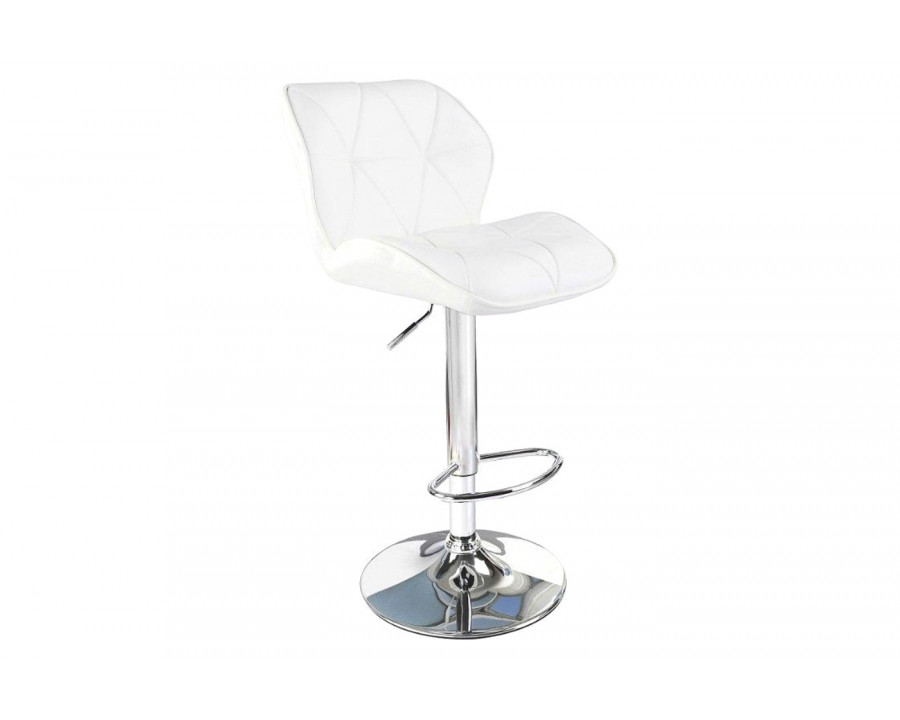 Stanza Diamond Barstool - White