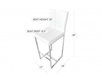 Stanza DIX Barstool - Gray