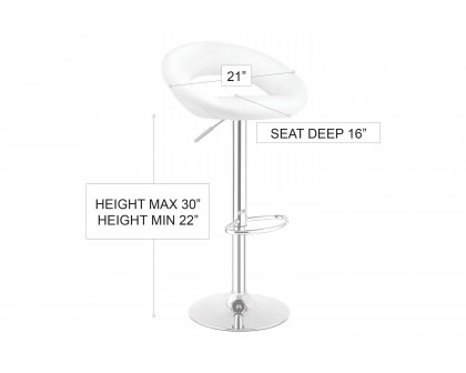 Stanza Donut Barstool - White