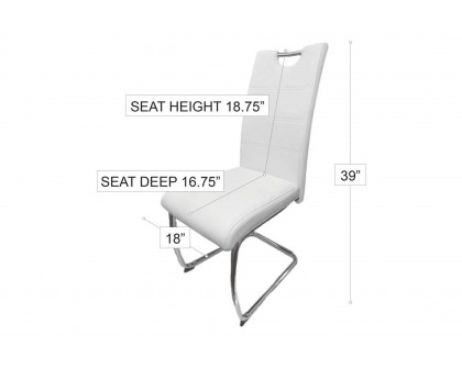 Stanza Houston Dining Chair - White