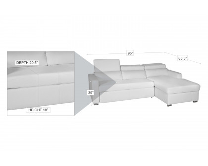 Stanza™ Kahlil Left Facing Sectional - Gray