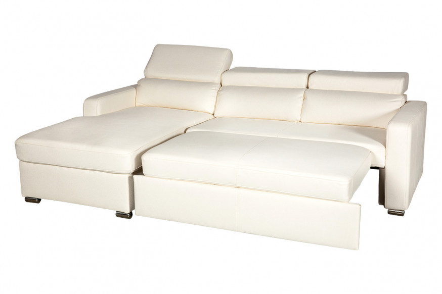 Stanza™ Kahlil Left Facing Sectional - White