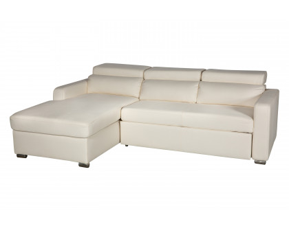 Stanza™ Kahlil Left Facing Sectional - White