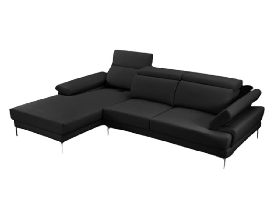 Stanza Kim Left Facing Sectional - Black