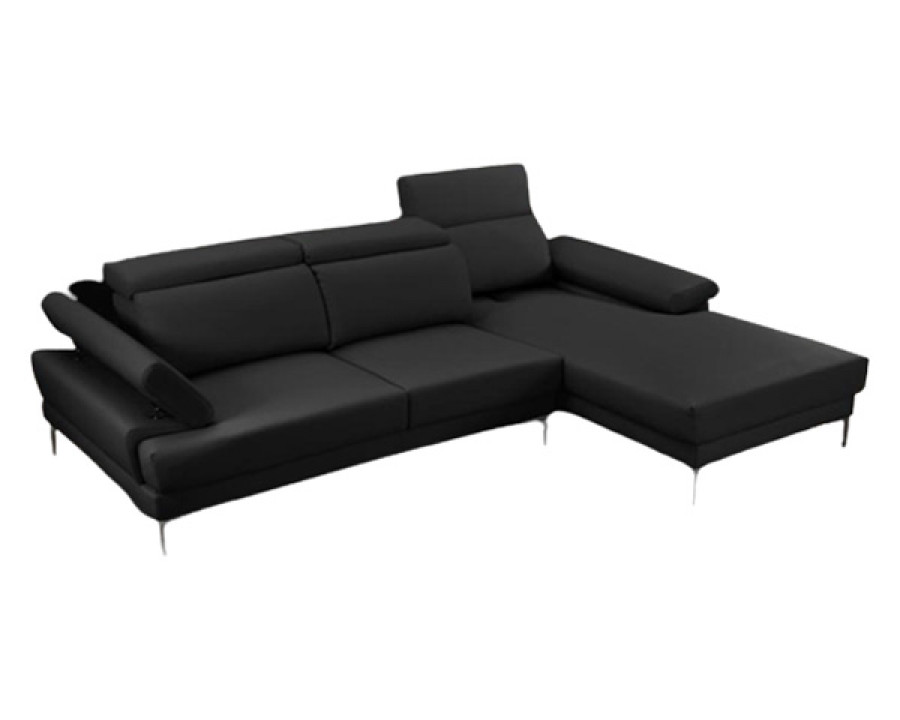 Stanza Kim Right Facing Sectional - Black