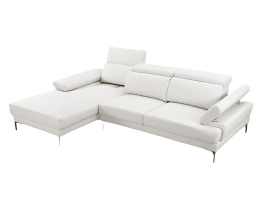 Stanza Kim Left Facing Sectional - White