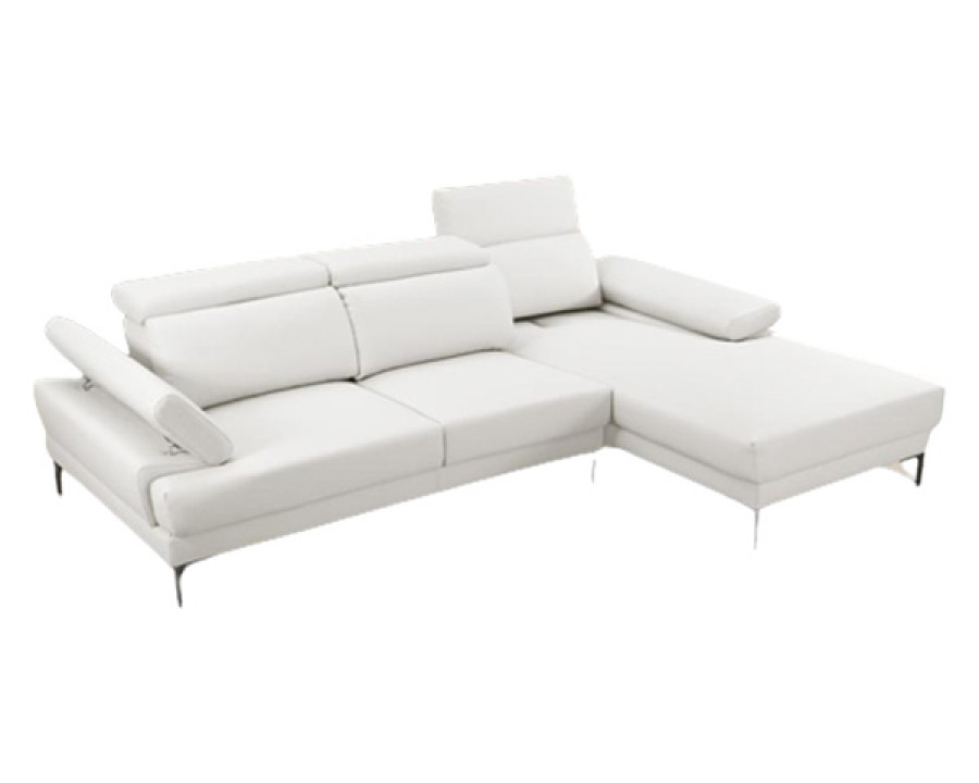 Stanza Kim Right Facing Sectional - White