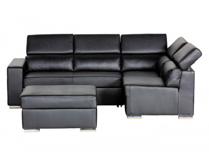 Stanza™ Klaus Left Facing Sectional - Black