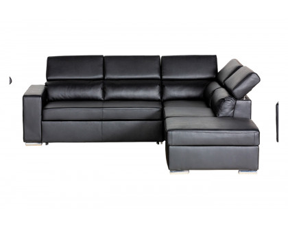 Stanza™ Klaus Left Facing Sectional - Black